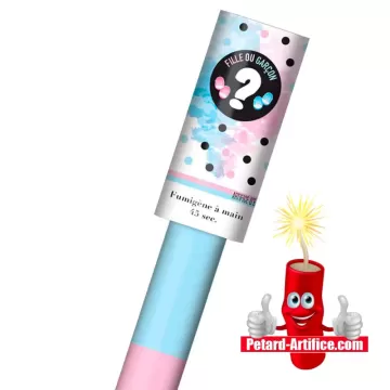 Fumigène Bleu - Baby Shower