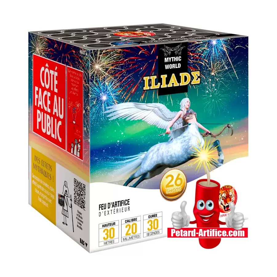 Pétard Bison 5 - LE TIGRE, le paquet de 3 pétards à mèches à prix discount