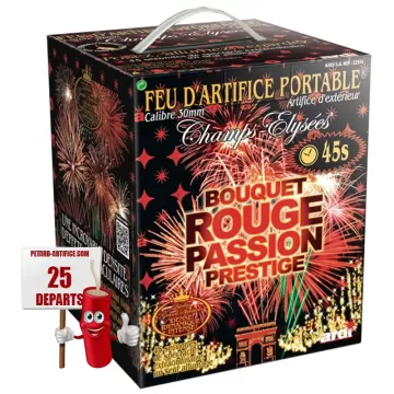 Feu d'artifice Bouquet Rouge Passion