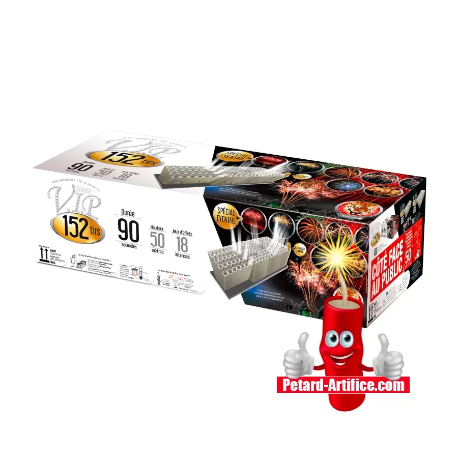 Coffret de 24 feux d'artifice assortiment Fire Pack-F2