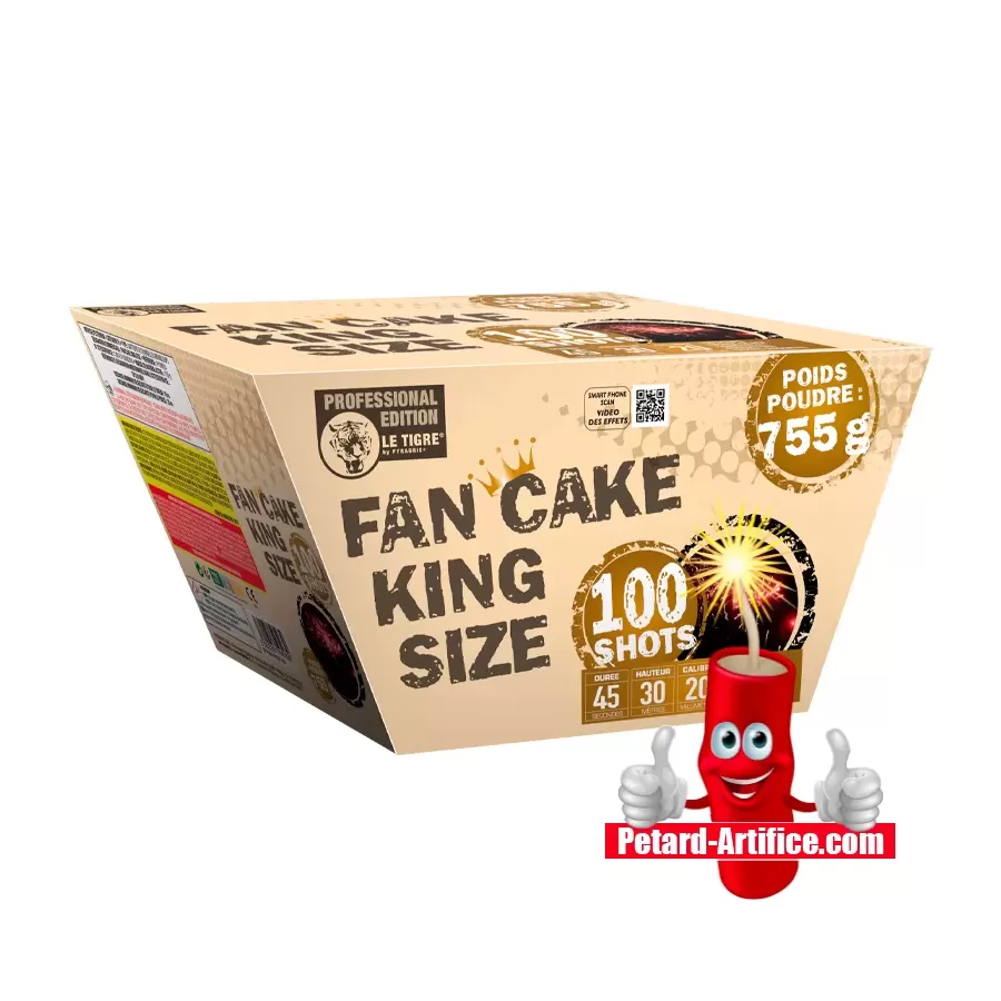 Feu d'artifice Fan Cake King Size