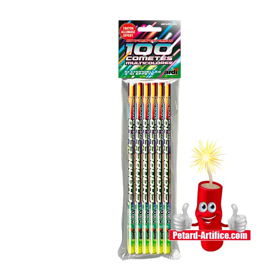 6 Roman Candles with 10 Effects