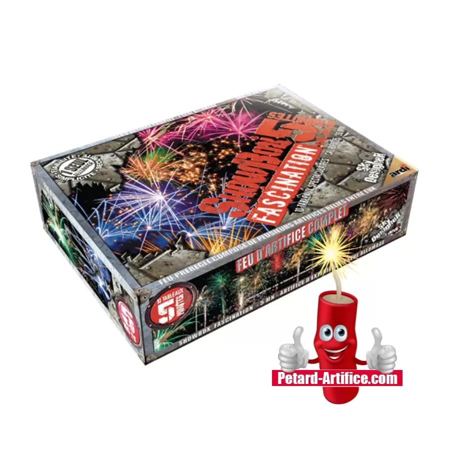 Fuoco d'Artificio Showbox® Fascination® 5min - 348 Colpi