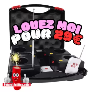 Location Valise de Tir pour 4 Jets de Scène