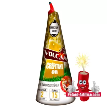 Silbervulkan mit rotem Stempel