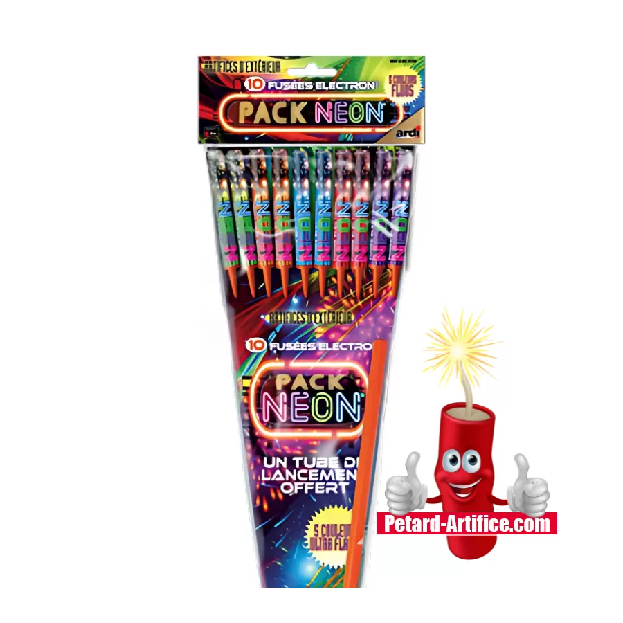 10 Fusées Electron Neon