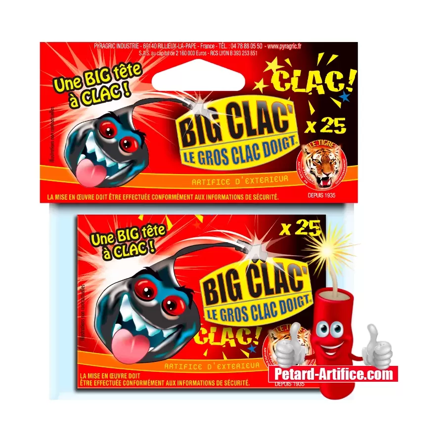 Le Tigre D3, chaîne de 40 pétards, effet mitraillette.